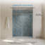 Receveur de douche rectangulaire extra-plat Lenora 152,4 cm x 81,3 cm avec bonde latérale dissimulée, blanc Carrara