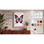 Rainbow Butterfly Modern - Wrapped Canvas-319816580-319816585