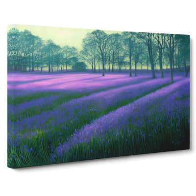 Special Bluebell Field - Wrapped Canvas Painting