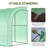 Outsunny Lean To Greenhouse, Walk-In Green House, Plant Nursery With 2 Roll-Up Doors And Windows, Pe Cover And 3 Wire Shelves-113354184-113354183