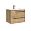 Lotus 28.0" Wall Mounted Single Bathroom Vanity with Ceramic Top-1074601145-1118091494