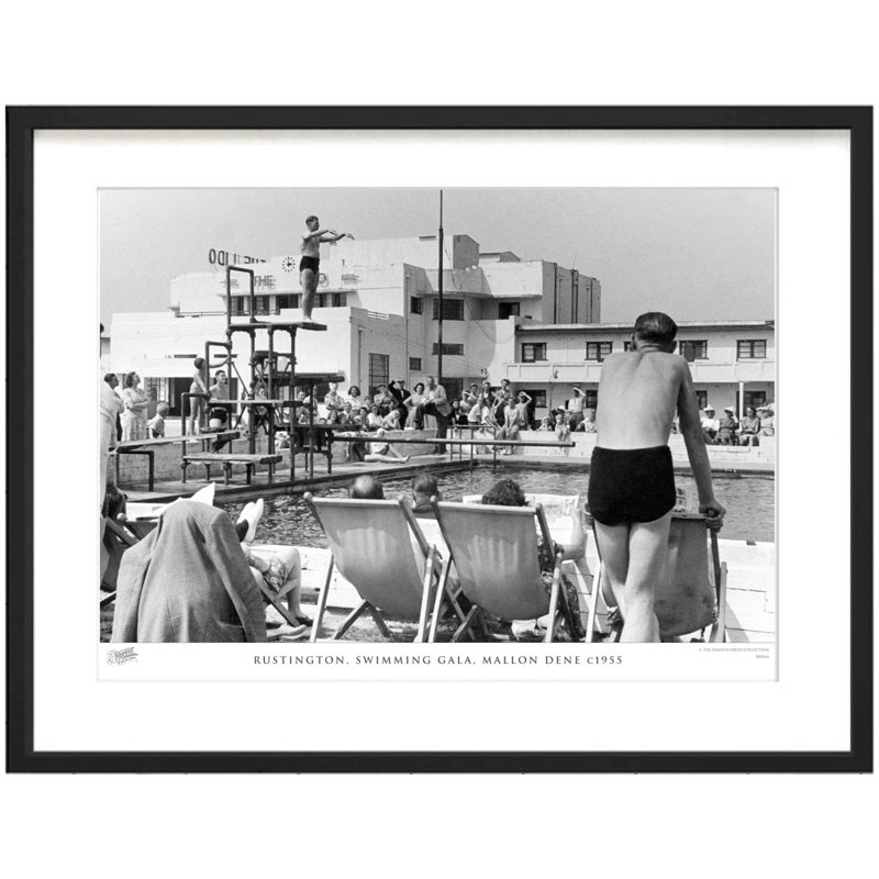 Rustington, Swimming Gala, Mallon Dene C1955 by Francis Frith - Single Picture Frame Print, 40cm H x 50cm W x 2.3cm D