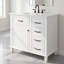 Meuble-lavabo simple autoportant blanc 36 po avec lavabo et rangement en céramique-1365125995
