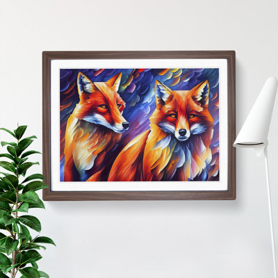 Fox Vol.6 Abstract - Single Picture Frame Painting