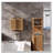 Wall-Mounted Bamboo Bathroom Cabinet