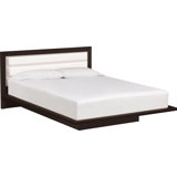 Moduluxe Solid Wood and Upholstered Platform Bed