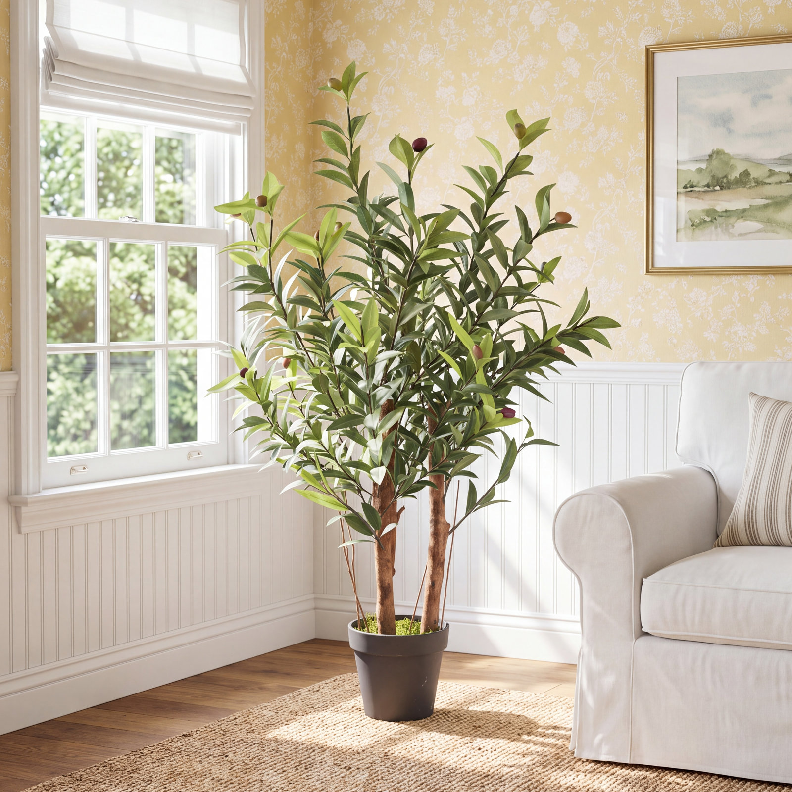 Olive Tree in Pot, 30" H x 30" W x 30" D