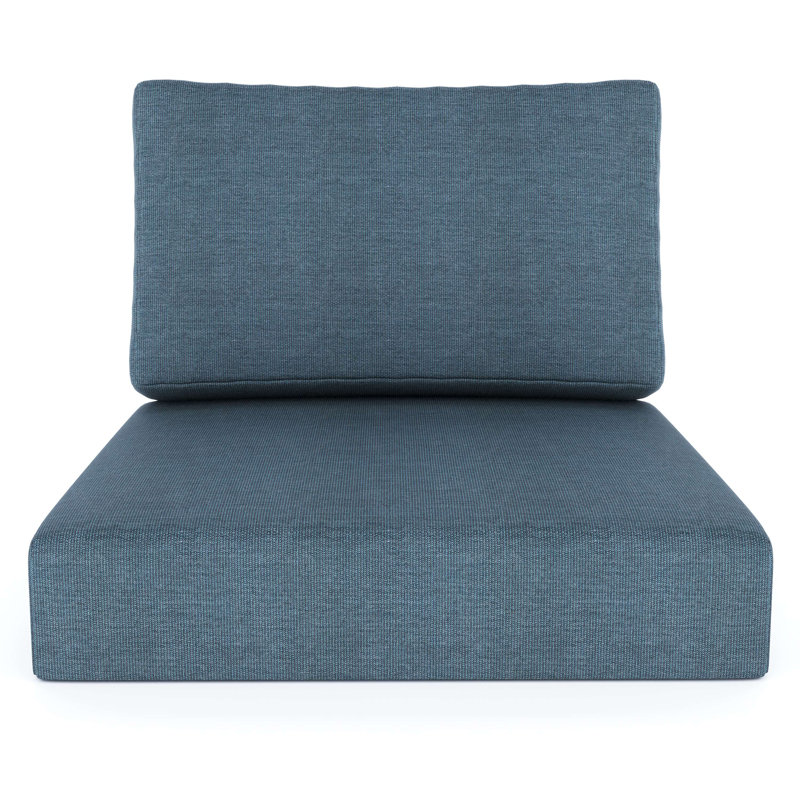 Amala Sunbrella® Outdoor Deep Seating Cushion, 28.5" W x 28.5" D, Sunbrella® Spectrum Denim Plainweave