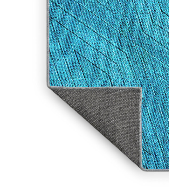 Geometric Indoor Rug, Rectangle 5' x 8'