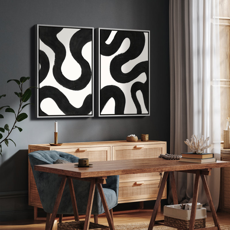 Art mural encadré, rétro, antique et classique pour chambre à coucher - 16 po x 24 po, H 24 po x l 16 po, Blanc