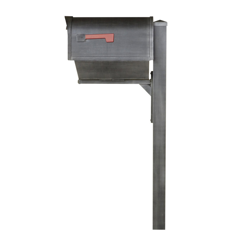 Boîte aux lettres pour piquet verrouillable