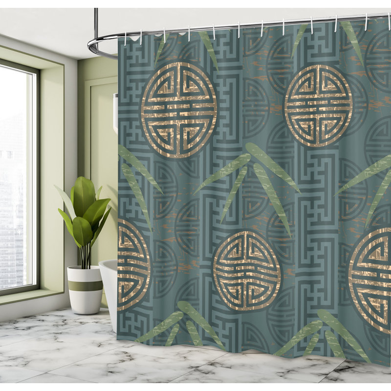 Shower Curtain with Hooks Included, 84"H x 69"W