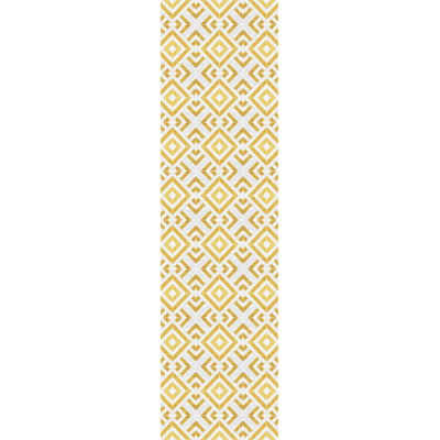 Caren Non-Slip Geometric Doormat