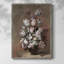 «Vintage Floral Print», reproduction encadrée en bois massif-2090013075