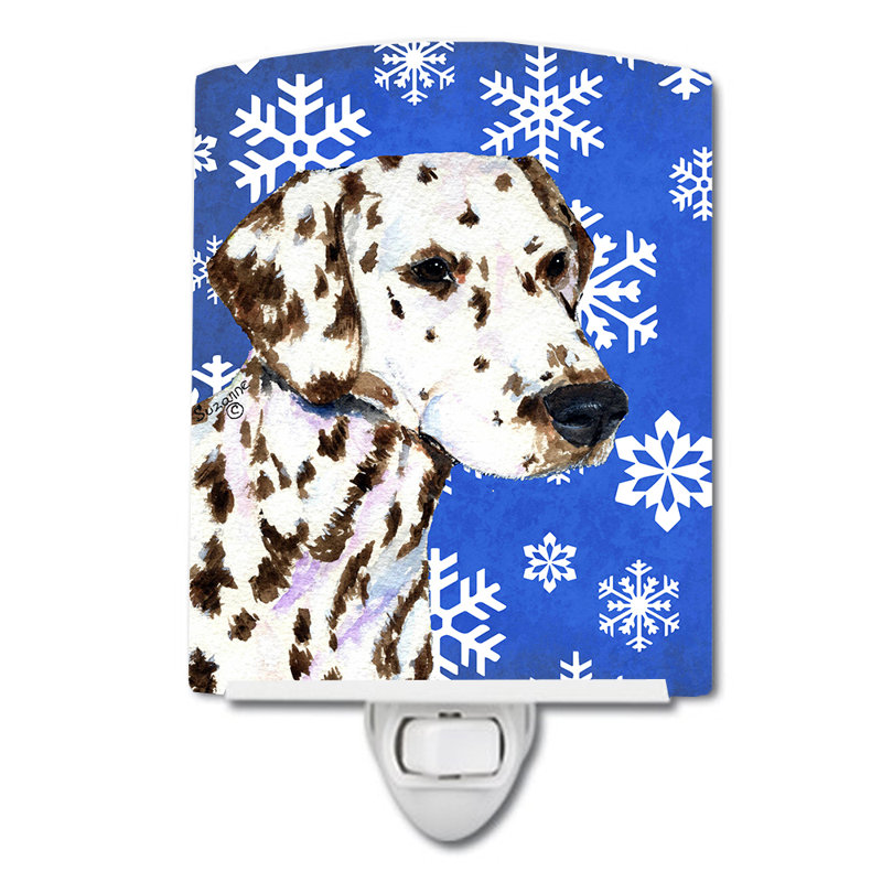 Éclairage pour nuit en céramique dalmatien winter