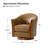 Pocono 29"W Transitional Genuine Leather Swivel Barrel Chair With Solid Wood Base-1155649750