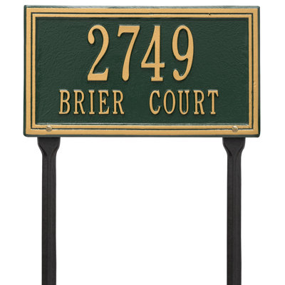 Plaque d'adresse sur 2 lignes Double Line