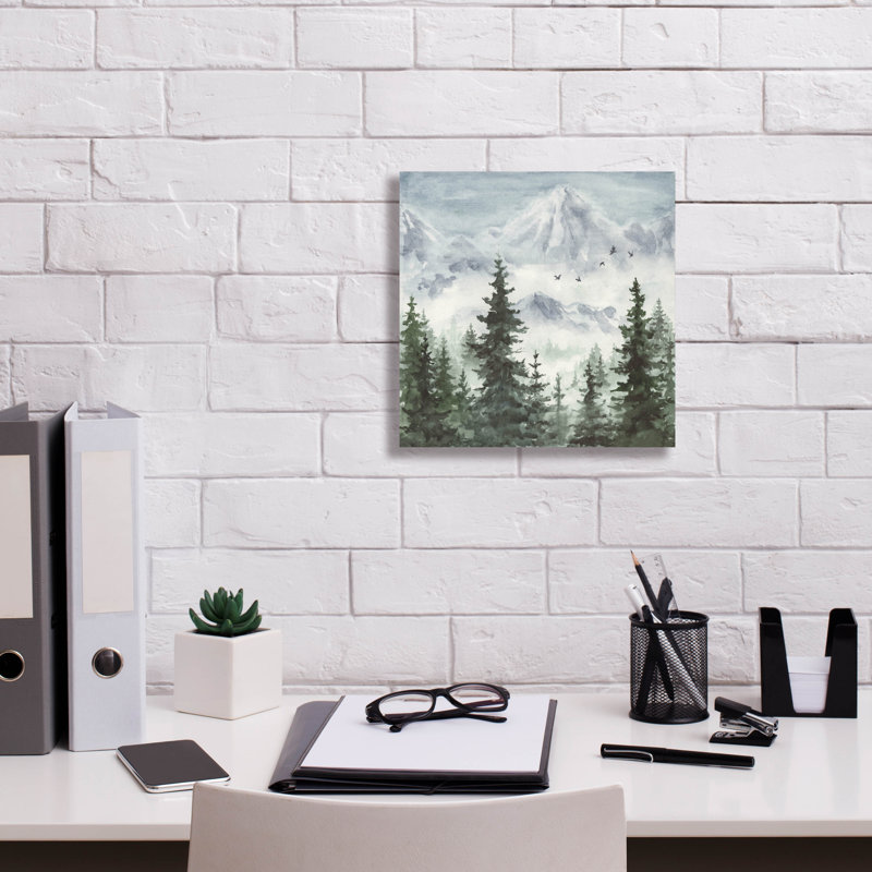  Art mural sur toile, "12" x 12 "," An Mountainside "par Anika Goodhue, H 12 po x l 12 po