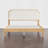 Mid-Century Solid Wood Boucle Upholstered Headboard Bed Frame-1223638609-1223638611