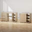 Table de couture pliante avec porte en rotin, table de bricolage roulante, naturel