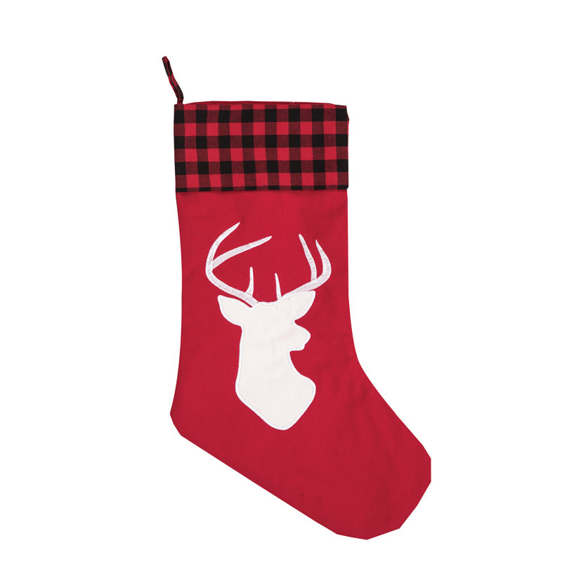 Chaussette de noël cerf