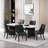 Modern Upholstered Tufted Accent Side Dining Chairs with Diamond-Stitched Backrest and Tapered Wood Legs-1857385197-1807753541