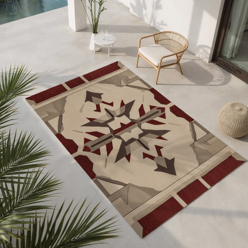 Tapis intérieur et extérieur Intersecting Realms, Rectangle 1 pi 6 po x 2 pi 6 po