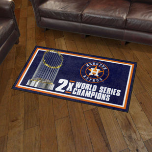 FANMATS Houston Astros_Houston Astros 2017 MLB World Series Champions  Baseball Runner Rug - 30In. X 72In.