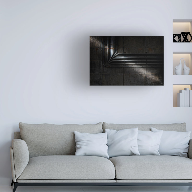 «Wim Schuurmans Under The Brooklyn Bridge», art sur toile, H 12 po x l 19 po