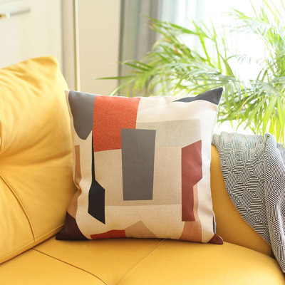 Hiding Face Printed Throw Pillow