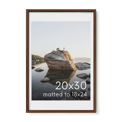 Cadre photo en bois massif avec verre