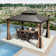 PURPLE LEAF 10' x 12'  Hardtop Gazebo Canopy for Patio Deck Backyard Heavy Duty Outside Sunshade with Netting and Curtains Outdoor Permanent Metal Pavilion