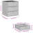 vidaXL Outdoor Storage Box 50 Gal Deck Box PE Rattan with Water-Resistant Bag, Beige 21.7"x23.2"x27.2" Storage Cabinet with 3 Drawers for Cushions & Equipment-1913343430