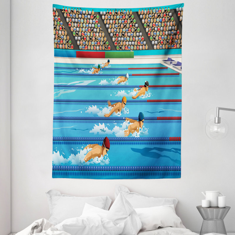Tapisserie européenne en polyester, H 80 po x l 60 po