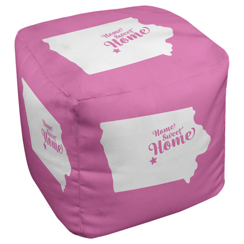 Repose-pieds cubique du moines home, Rose