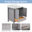 Meuble-lavabo de 30 pouces avec plateau en pierre reconstituée-789797509