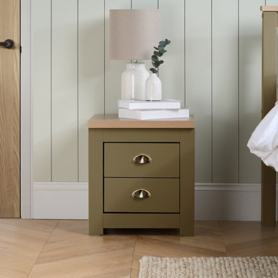 Napanoch 2 Drawer Bedside Table