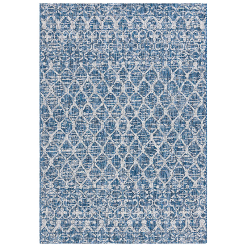 Courtyard Performance Geometric Indoor/Outdoor Area Rug, Rectangle 5'3" x 7'7"