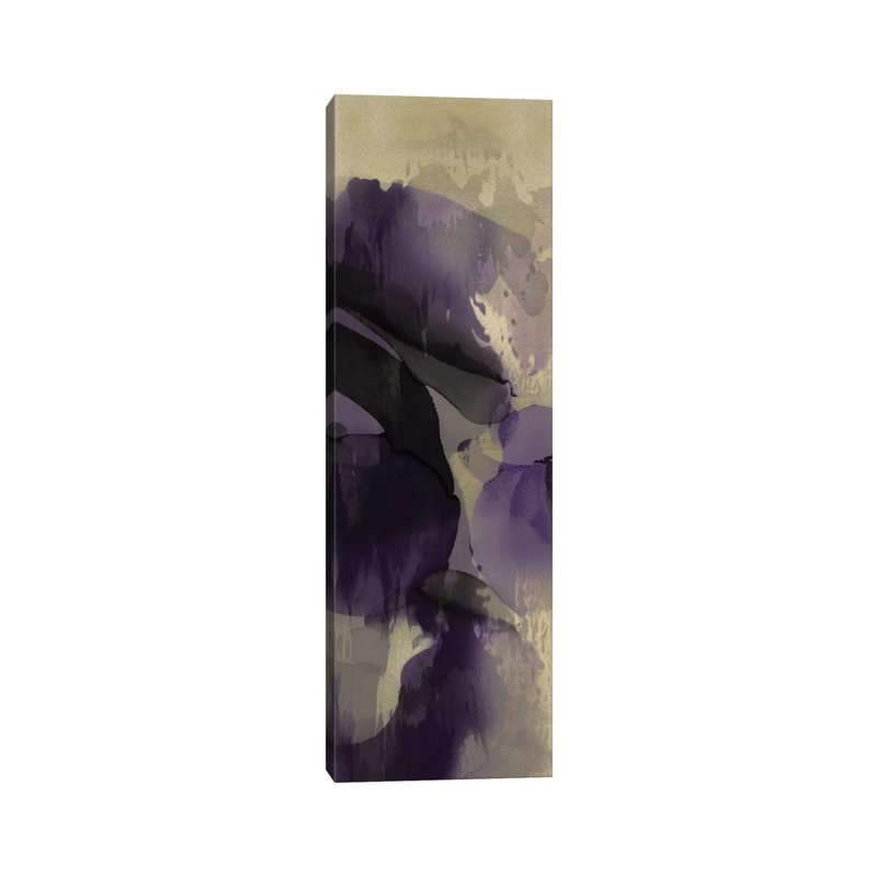 Cascade Amethyst Vertical III by Kristina Jett - Wrapped Canvas Panoramic Painting, 152.4 cm H x 50.8 cm W x 1.91 cm D