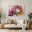 Orchidées hawaïennes, art mural gris en métal
