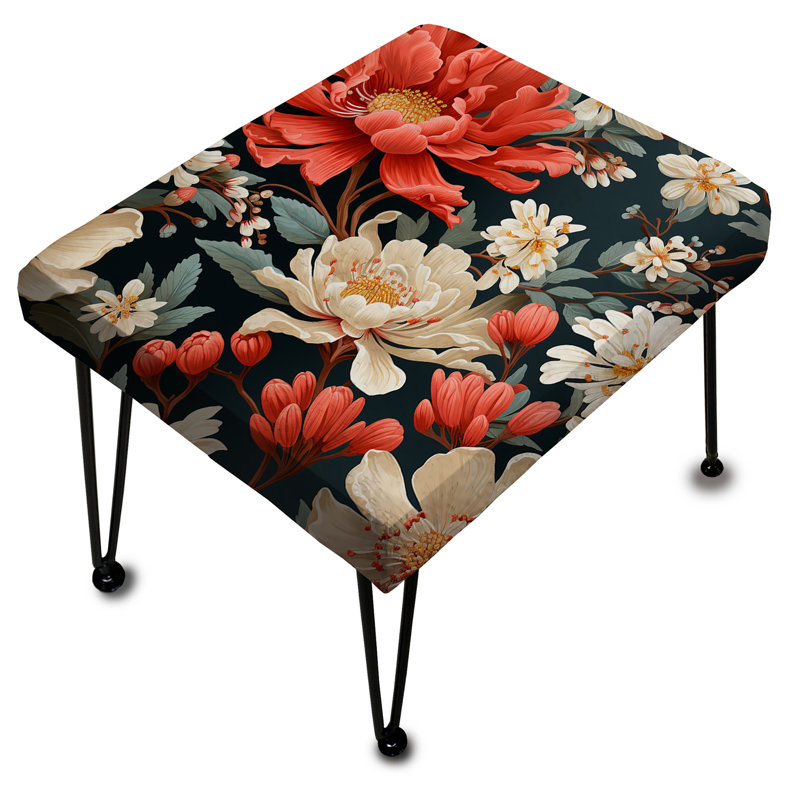 Repose-pieds corail Dahlia