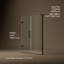 Composed 58-In58-3/4-In W X 71-1/2-In H Frameless Pivot Shower Door With 3/8-In Crystal Clear Glass And Back-To-Back Vertical Door Pulls-670311025