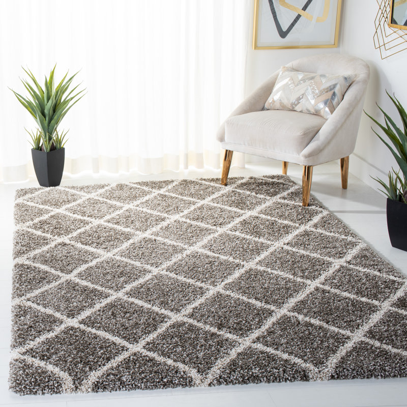 Hudson Shag Performance Geometric Rug, Rectangle 5'3" x 7'6"