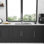 Évier de cuisine noir 23 po 23 po x 23 po x 18 po x 10 po à cuve simple en acier inoxydable de calibre 16 avec profondeur de 10 pouces
