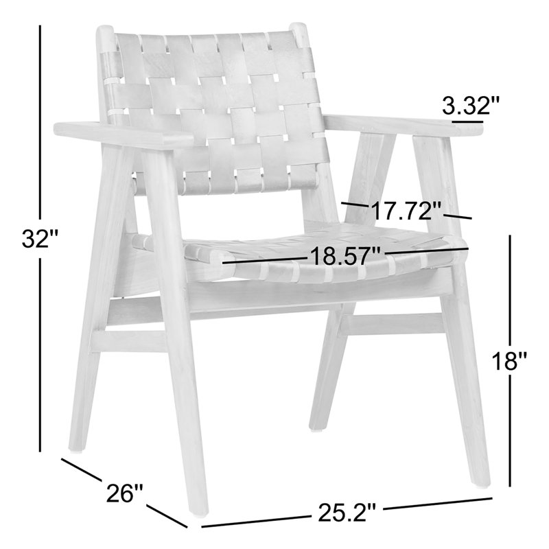 Sutri Teak Upholstered Dining Chair
