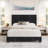 Boyd Sleep Reunion Upholstered Velvet Platform Bed, Adjustable Height Headboard, Requires Box Spring