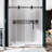 50" - 55" W x 76" H Single Sliding Frameless Shower Door-85016944