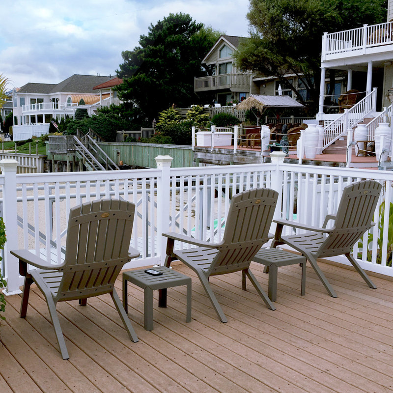Grosfillex Westport Adirondack Chair, Taupe