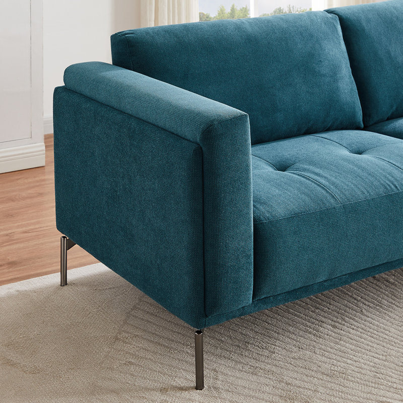 Chenille 87'' Square Arm Sofa