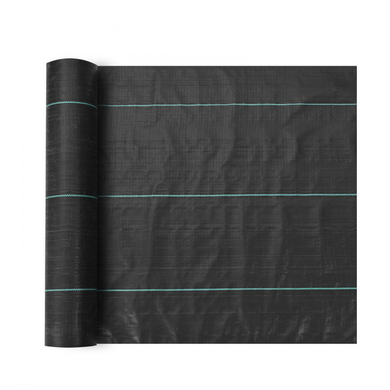 Tapis de désherbage tissé robuste de 3,28 x 164 pi Weed Barrier Landscape